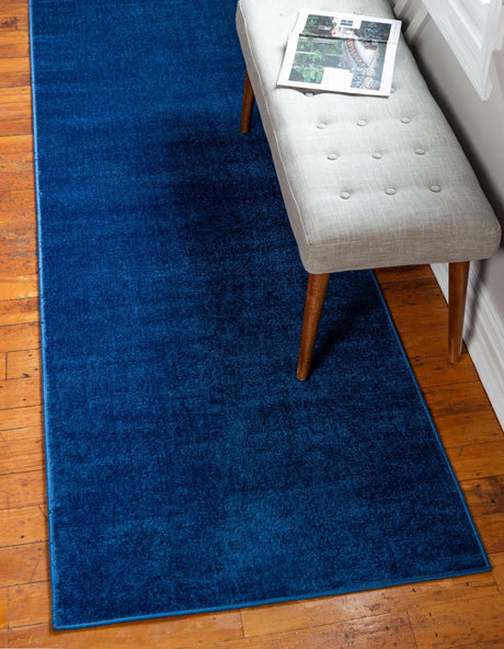 Navy Blue 2' 9 x 9' 10 Williamsburg Runner Area Rug 100% Polypropylene With Cotton Backing Durable Easy Clean Stain Resistant Carpet for Sale at Rug Engine