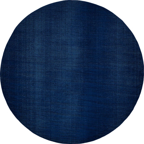 Navy Blue 8' x 8' Williamsburg Round Area Rug 100% Polypropylene With Cotton Backing Durable Easy Clean Stain Resistant Carpet for Sale at Rug Engine