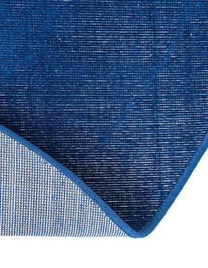 Navy Blue 3' 7 x 3' 7 Williamsburg Round Area Rug 100% Polypropylene With Cotton Backing Durable Easy Clean Stain Resistant Carpet for Sale at Rug Engine