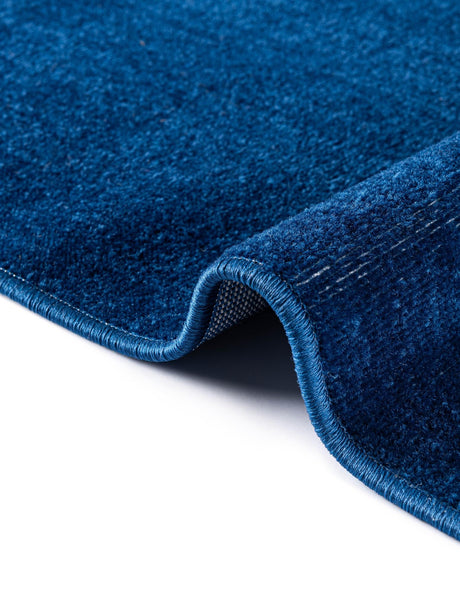 Navy Blue 3' 7 x 3' 7 Williamsburg Round Area Rug 100% Polypropylene With Cotton Backing Durable Easy Clean Stain Resistant Carpet for Sale at Rug Engine