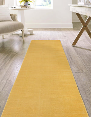 Gold 2' 9 x 9' 10 Williamsburg Runner Area Rug 100% Polypropylene With Cotton Backing Durable Easy Clean Stain Resistant Carpet for Sale at Rug Engine