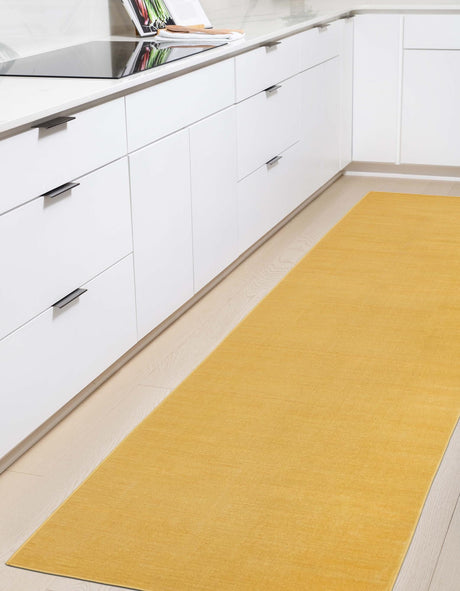Gold 2' 9 x 9' 10 Williamsburg Runner Area Rug 100% Polypropylene With Cotton Backing Durable Easy Clean Stain Resistant Carpet for Sale at Rug Engine