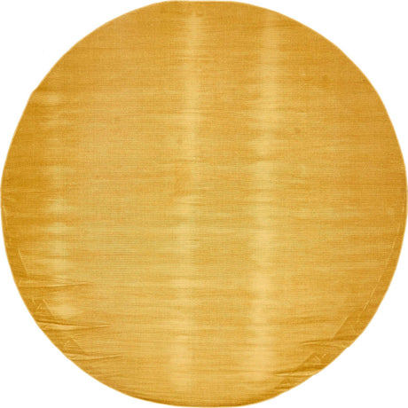 Gold 8' x 8' Williamsburg Round Area Rug 100% Polypropylene With Cotton Backing Durable Easy Clean Stain Resistant Carpet for Sale at Rug Engine