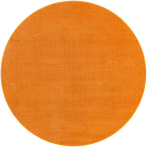 Salmon 5' x 5' Williamsburg Round Area Rug 100% Polypropylene With Cotton Backing Durable Easy Clean Stain Resistant Carpet for Sale at Rug Engine