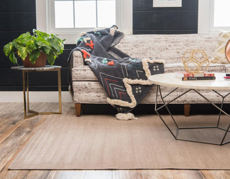 Light Brown 4' x 6' Williamsburg Rectangle Area Rug 100% Polypropylene With Cotton Backing Durable Easy Clean Stain Resistant Carpet for Sale at Rug Engine