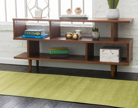 Green 2' 9 x 9' 10 Williamsburg Runner Area Rug 100% Polypropylene With Cotton Backing Durable Easy Clean Stain Resistant Carpet for Sale at Rug Engine