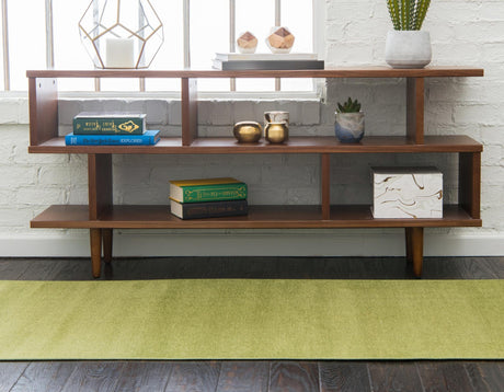 Green 2' 9 x 9' 10 Williamsburg Runner Area Rug 100% Polypropylene With Cotton Backing Durable Easy Clean Stain Resistant Carpet for Sale at Rug Engine