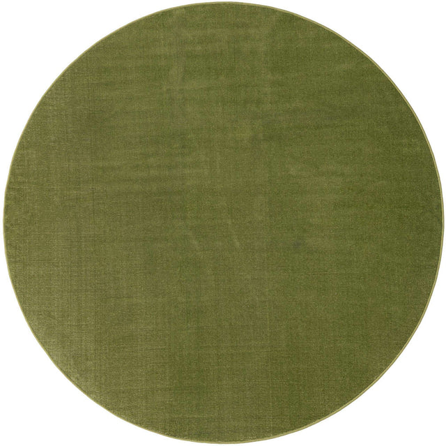 Green 8' x 8' Williamsburg Round Area Rug 100% Polypropylene With Cotton Backing Durable Easy Clean Stain Resistant Carpet for Sale at Rug Engine