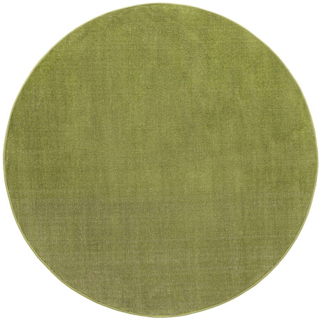Green 5' 3 x 5' 3 Williamsburg Round Area Rug 100% Polypropylene With Cotton Backing Durable Easy Clean Stain Resistant Carpet for Sale at Rug Engine