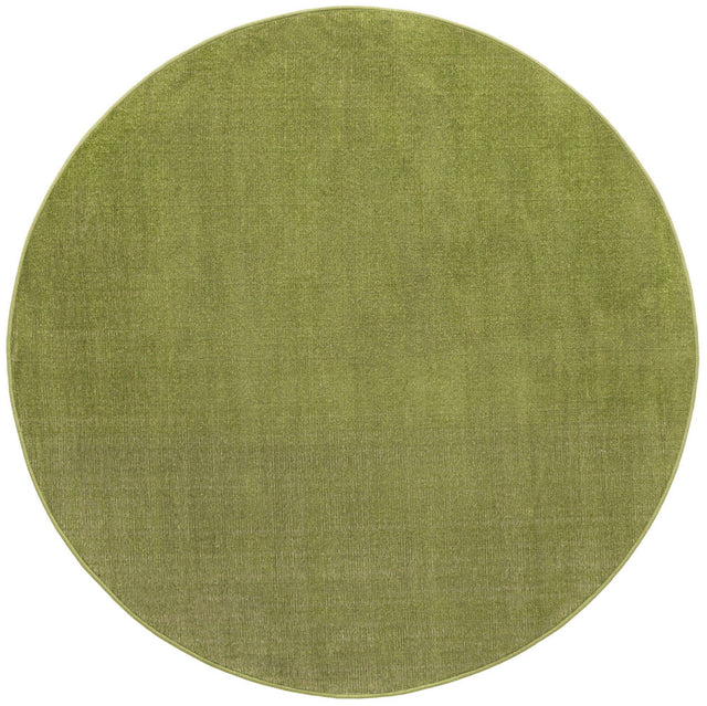 Green 5' 3 x 5' 3 Williamsburg Round Area Rug 100% Polypropylene With Cotton Backing Durable Easy Clean Stain Resistant Carpet for Sale at Rug Engine