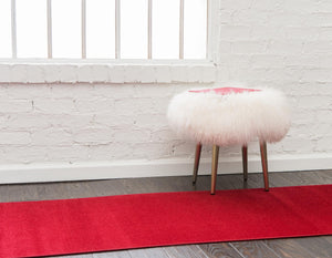 Burgundy 2' 9 x 9' 10 Williamsburg Runner Area Rug 100% Polypropylene With Cotton Backing Durable Easy Clean Stain Resistant Carpet for Sale at Rug Engine