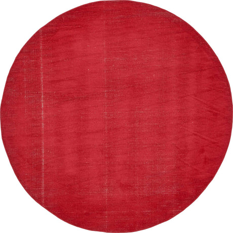 Burgundy 8' x 8' Williamsburg Round Area Rug 100% Polypropylene With Cotton Backing Durable Easy Clean Stain Resistant Carpet for Sale at Rug Engine