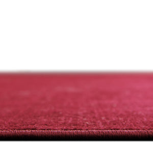 Burgundy 3' 7 x 3' 7 Williamsburg Round Area Rug 100% Polypropylene With Cotton Backing Durable Easy Clean Stain Resistant Carpet for Sale at Rug Engine