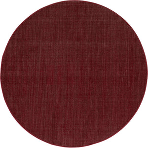 Burgundy 5' 1 x 5' 1 Williamsburg Round Area Rug 100% Polypropylene With Cotton Backing Durable Easy Clean Stain Resistant Carpet for Sale at Rug Engine