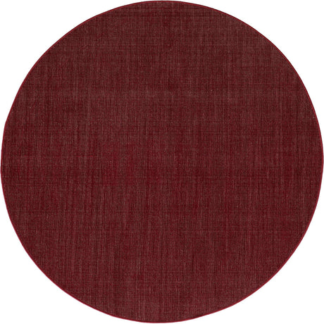 Burgundy 5' 1 x 5' 1 Williamsburg Round Area Rug
