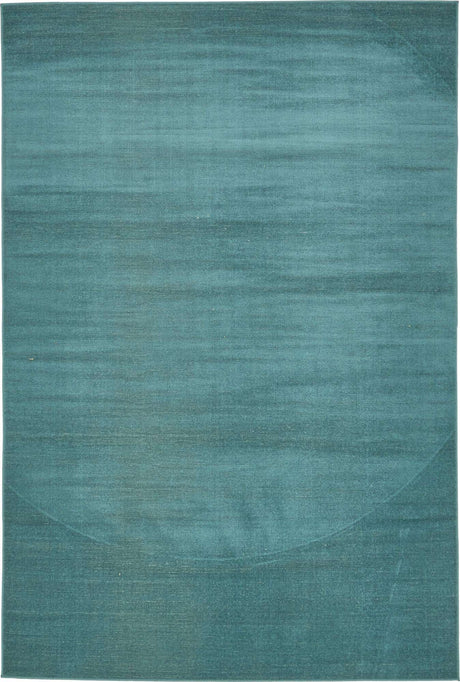 Turquoise 6' 1 x 9' Williamsburg Rectangle Area Rug 100% Polypropylene With Cotton Backing Durable Easy Clean Stain Resistant Carpet for Sale at Rug Engine
