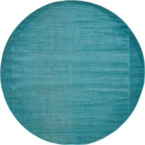 Turquoise 5' 1 x 5' 1 Williamsburg Round Area Rug 100% Polypropylene With Cotton Backing Durable Easy Clean Stain Resistant Carpet for Sale at Rug Engine