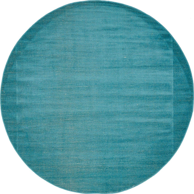 Turquoise 5' 1 x 5' 1 Williamsburg Round Area Rug 100% Polypropylene With Cotton Backing Durable Easy Clean Stain Resistant Carpet for Sale at Rug Engine