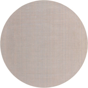 Beige 8' x 8' Williamsburg Round Rug