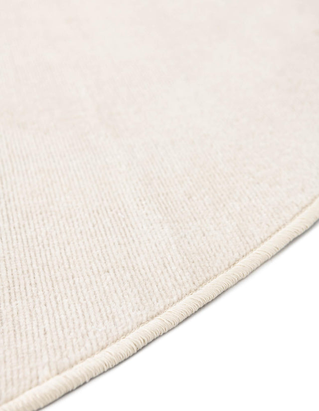 Beige 8' x 8' Williamsburg Round Rug