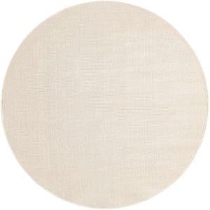 Beige 5' 3 x 5' 3 Williamsburg Round Area Rug 100% Polypropylene With Cotton Backing Durable Easy Clean Stain Resistant Carpet for Sale at Rug Engine