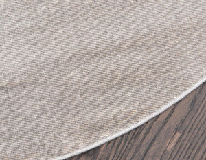 Gray 3' 7 x 3' 7 Williamsburg Round Area Rug 100% Polypropylene With Cotton Backing Durable Easy Clean Stain Resistant Carpet for Sale at Rug Engine