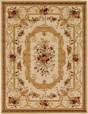 Cream 10' x 13' 1 Versailles Rectangle Area Rug