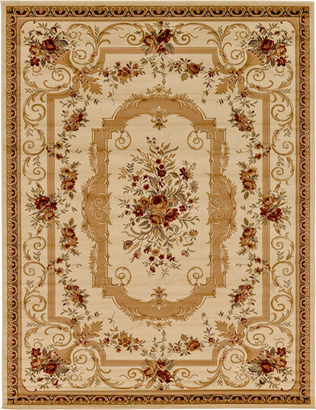Cream 10' x 13' 1 Versailles Rectangle Area Rug