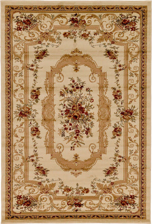 Cream 6' 1 x 9' Versailles Rectangle Area Rug