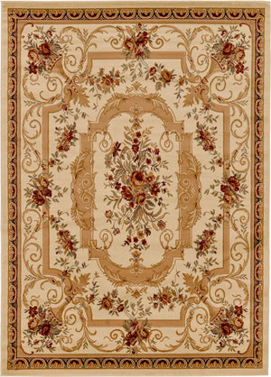 Cream 7' 10 x 11' Versailles Rectangle Area Rug