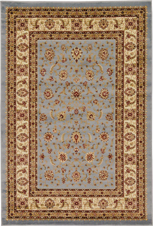Light Blue 6' 1 x 9' Voyage Rectangle Area Rug