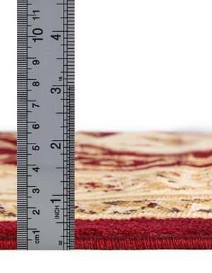 Red 4' 1 x 4' 1 Versailles Square Area Rug