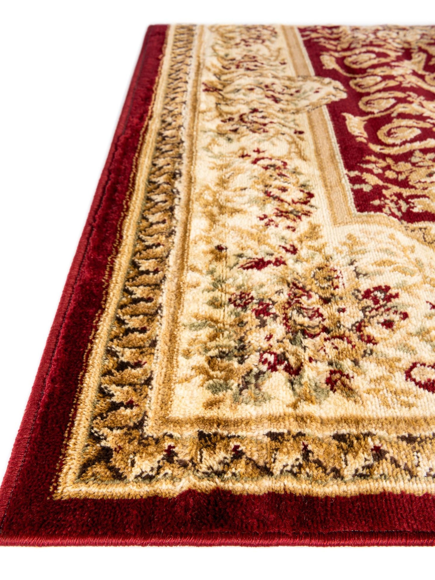 Red 4' 1 x 4' 1 Versailles Square Area Rug