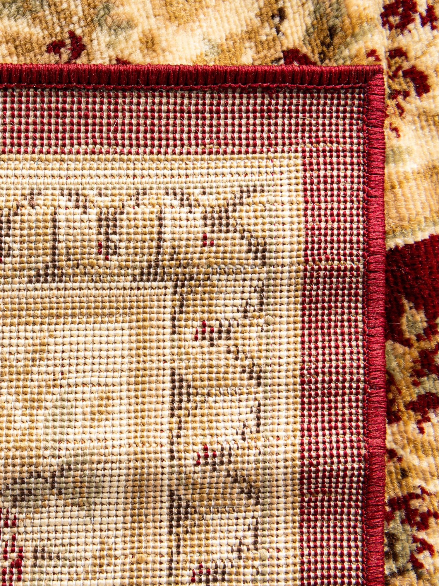 Red 4' 1 x 4' 1 Versailles Square Area Rug