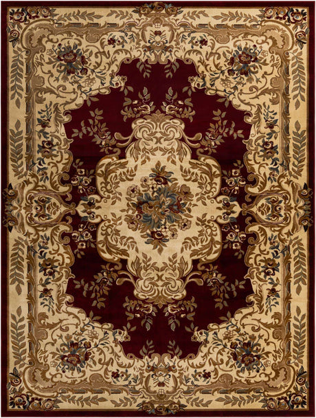 Red 10' x 13' 1 Versailles Rectangle Area Rug