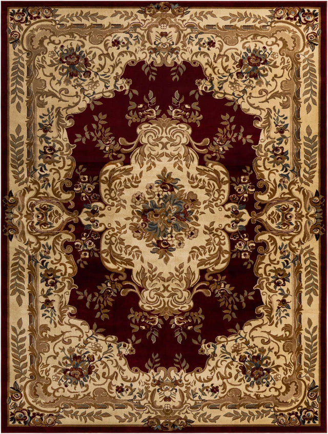 Red 10' x 13' 1 Versailles Rectangle Area Rug