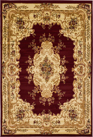 Red 6' 1 x 9' Versailles Rectangle Area Rug