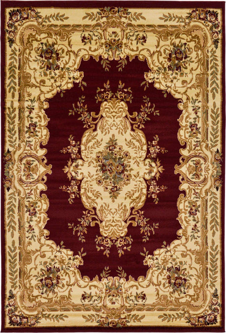Red 6' 1 x 9' Versailles Rectangle Area Rug