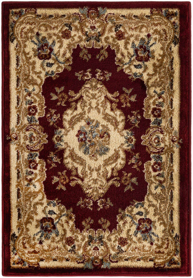 Red 2' x 3' 1 Versailles Rectangle Area Rug