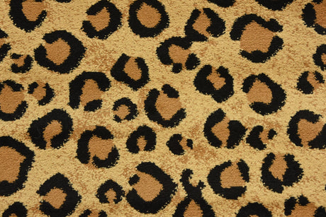 Light Brown 3' 1 x 5' 3 Wildlife Rectangle Area Rug Animal Print Safari Jungle Inspired Carpet for Unique Modern Interior Design for Sale at Rug Engine