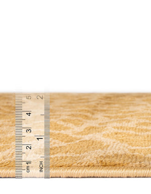 Yellow 3' 3 x 5' 3 Wildlife Rectangle Area Rug Animal Print Safari Jungle Inspired Carpet for Unique Modern Interior Design for Sale at Rug Engine