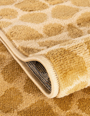 Yellow 3' 3 x 5' 3 Wildlife Rectangle Area Rug Animal Print Safari Jungle Inspired Carpet for Unique Modern Interior Design for Sale at Rug Engine