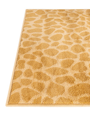 Yellow 3' 3 x 5' 3 Wildlife Rectangle Area Rug Animal Print Safari Jungle Inspired Carpet for Unique Modern Interior Design for Sale at Rug Engine