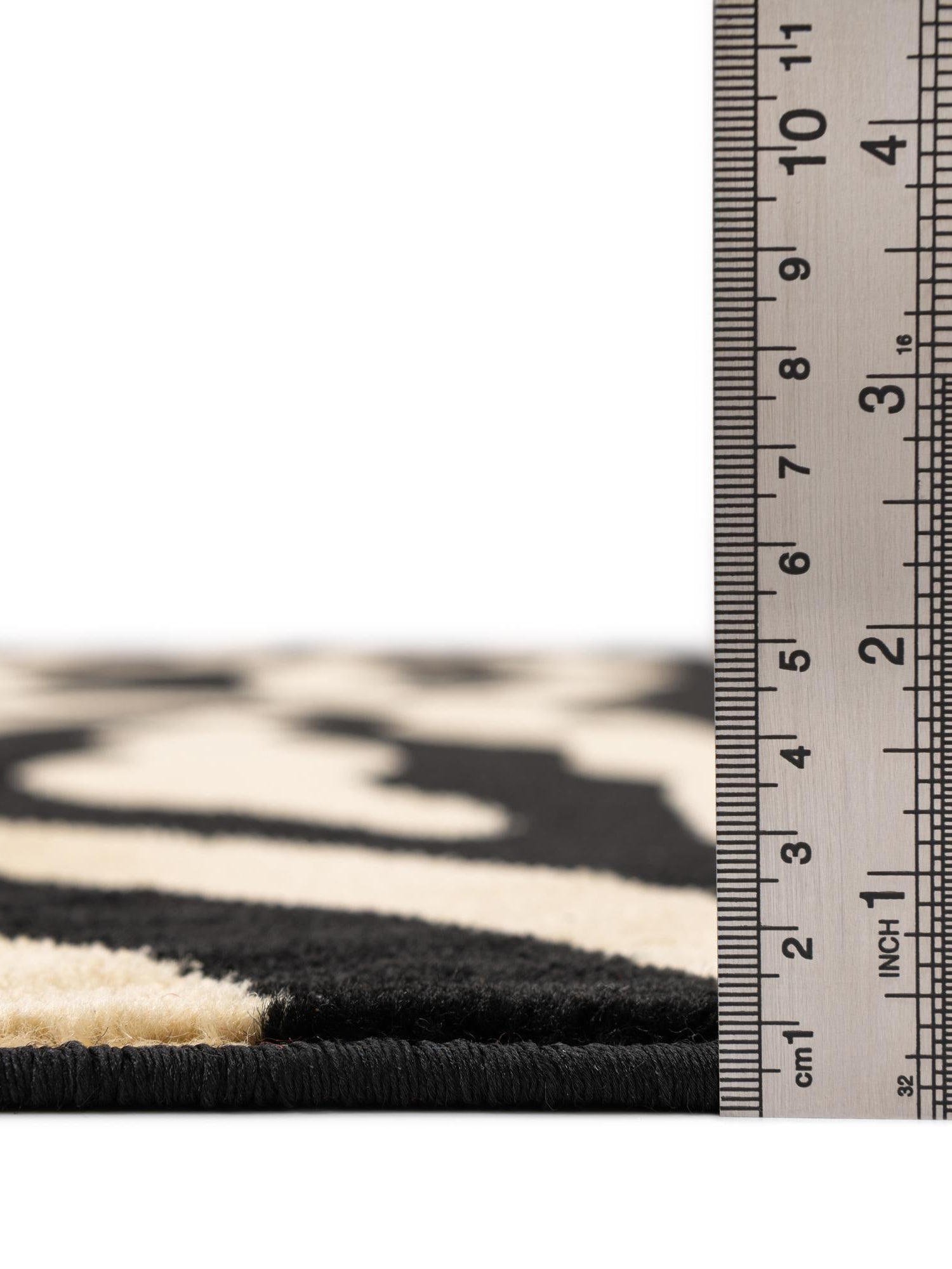 Black 7' 10 x 10' Wildlife Rectangle Area Rug Animal Print Safari Jungle Inspired Carpet for Unique Modern Interior Design for Sale at Rug Engine