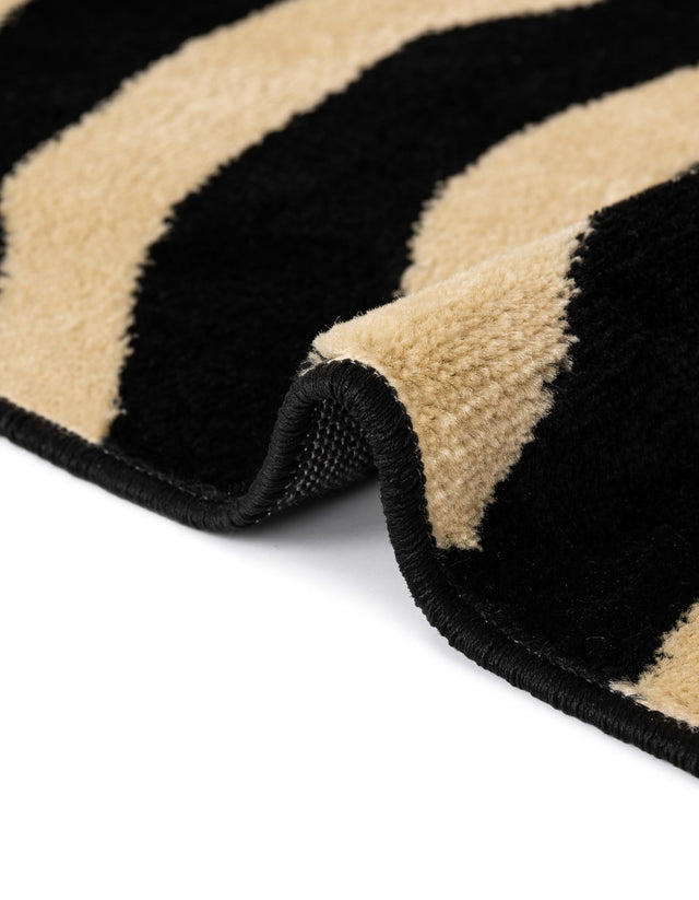 Black 10' x 14' 1 Wildlife Rectangle Area Rug Animal Print Safari Jungle Inspired Carpet for Unique Modern Interior Design for Sale at Rug Engine