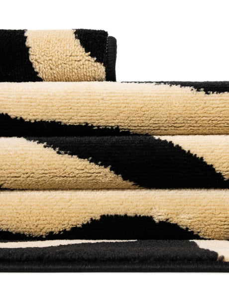 Black 10' x 14' 1 Wildlife Rectangle Area Rug Animal Print Safari Jungle Inspired Carpet for Unique Modern Interior Design for Sale at Rug Engine