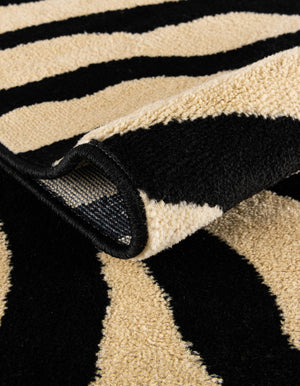 Cream 5' 3 x 8' Wildlife Rectangle Area Rug Animal Print Safari Jungle Inspired Carpet for Unique Modern Interior Design for Sale at Rug Engine