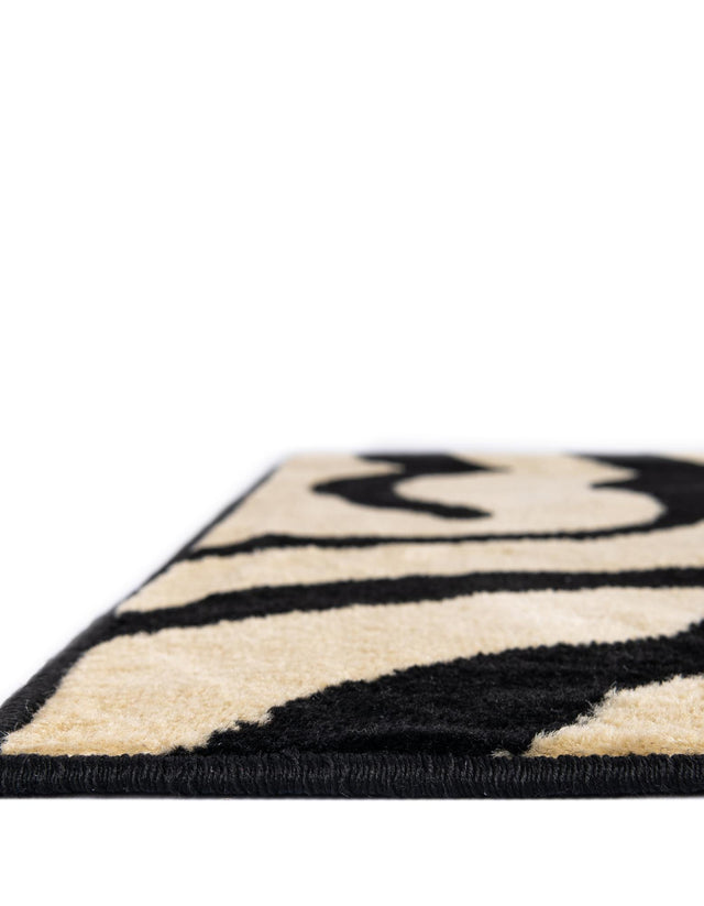 Cream 5' 3 x 8' Wildlife Rectangle Area Rug Animal Print Safari Jungle Inspired Carpet for Unique Modern Interior Design for Sale at Rug Engine