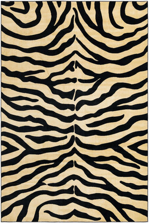 Cream 6' 1 x 9' Wildlife Rectangle Rug