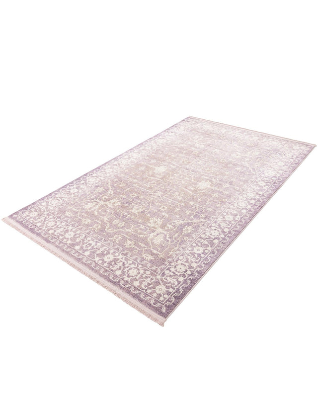 Purple 5' x 8' New Classical Rectangle Area Rug 70% Polypropylene & 30% Polyester Traditional Vintage Distressed Carpet for Interior Design Home Decor for Sale at Rug Engine